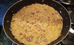 Risotto verza e salsiccia